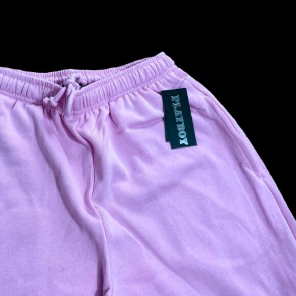 NWT Playboy Wide Leg Pink Sweatpants - Picture 6 of 8